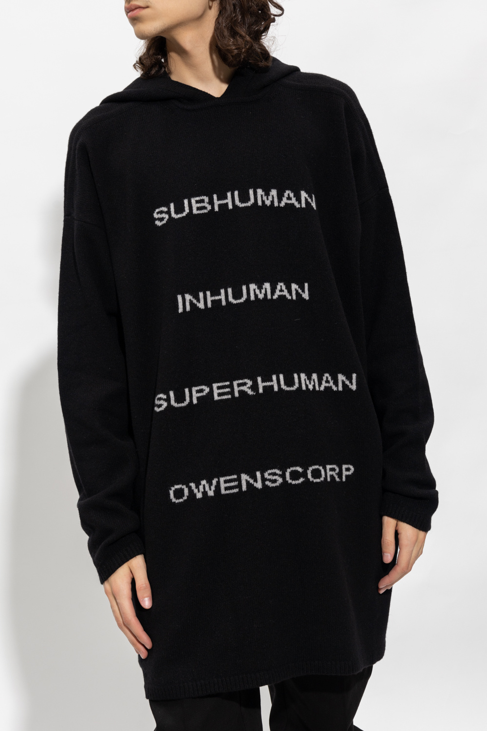 Hooded cashmere sweater Rick Owens - IetpShops Maldives - ISABEL